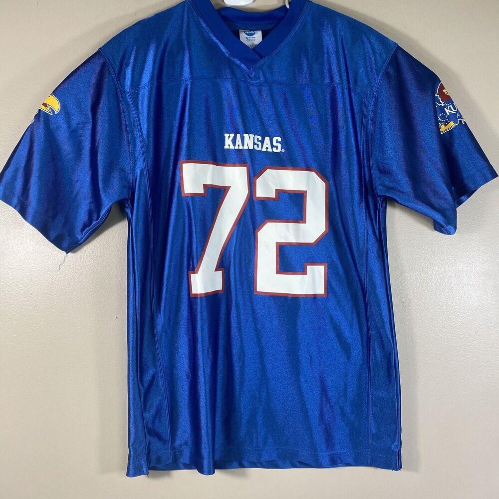 Kansas University Jayhawks Athletic Official Jersey KA Inc. Men's Large Blue #72